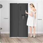 Frigorífico americano con congelador CHIQ, 559L, compresor inverter FSS559NEI42D, total no frost, 39db, dispensador de agua de 5,5L - Imagen 4