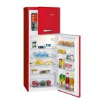 Frigorífico y congelador retro rojo de 208L DTR 353.1 rojo - Imagen 2