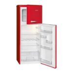 Frigorífico y congelador retro rojo de 208L DTR 353.1 rojo - Imagen 3