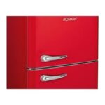 Frigorífico y congelador retro rojo de 208L DTR 353.1 rojo - Imagen 4
