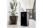 Aire acondicionado portátil 4 en 1 con aire acondicionado, calefacción, ventilación, función de deshumidificación 9000 BTU negro