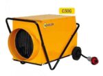 Sovelor – Calefactor móvil de aire forzado con conductos eléctricos de 30 kW sobre ruedas – C30G