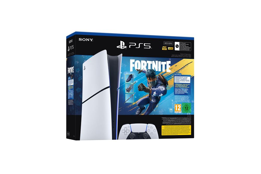 8.jpg Paquete de consola Sony® PS5® Slim Digital Fortnite® Flowering Chaos Edición limitada Blanco - Imagen 1