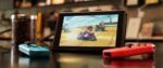 Consola Nintendo Switch con un par de Joy-Cons inalámbricos V3 en rojo y azul neón - Imagen 5