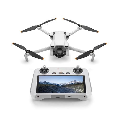 Drone-Dji-Mini-3-avec-telecommande-ecran-integre-Gris.jpg Dron Dji Mini 3 con mando a distancia integrado pantalla Gris - Imagen 1