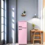 Linarie Arzy LJDD206PINK Frigorífico Congelador Retro 2 Puertas 206 Litros Rosa - Imagen 2