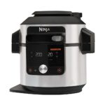 Multicocina Ninja SmartLid 12 en 1 Foodi MAX OL650EU de 1760 W, color negro y plateado