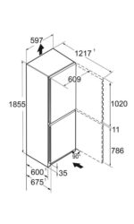 Refrigerador Liebherr KGNSF 52VD03 de acero inoxidable de 330 L con congelador inferior - Imagen 4