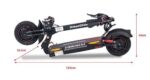 Patinete eléctrico Urbanglide Ecross Max 2X2 con doble motor, 17,5 A, color negro - Imagen 5